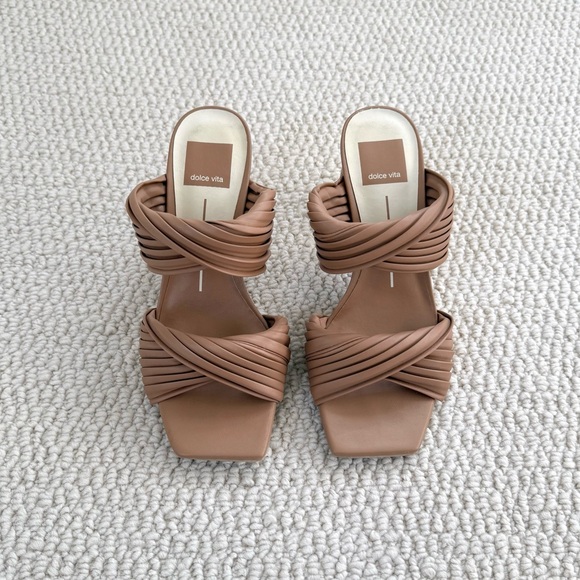 Dolce Vita Pilton Woven Sandal Heels - Picture 5 of 11